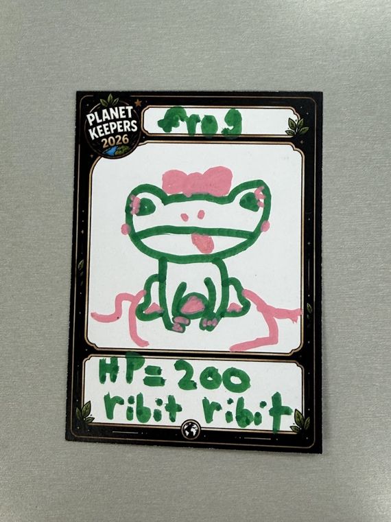 Student-designed Planet Keepers trading card 125