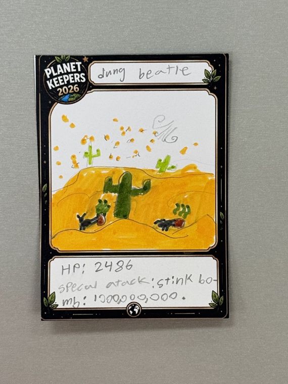 Student-designed Planet Keepers trading card 45