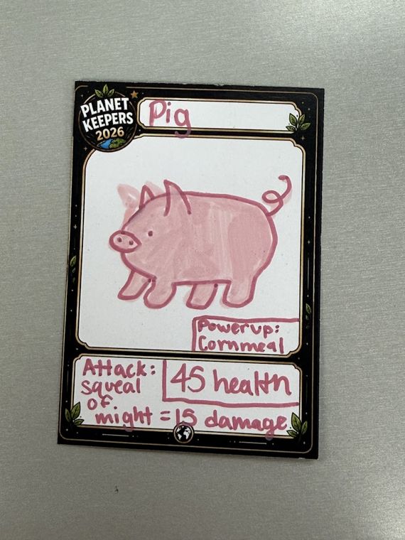 Student-designed Planet Keepers trading card 113