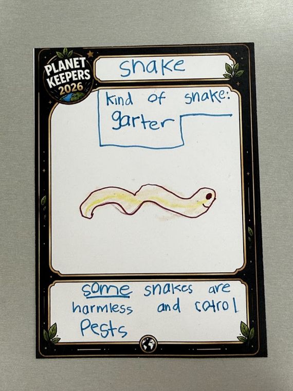 Student-designed Planet Keepers trading card 159