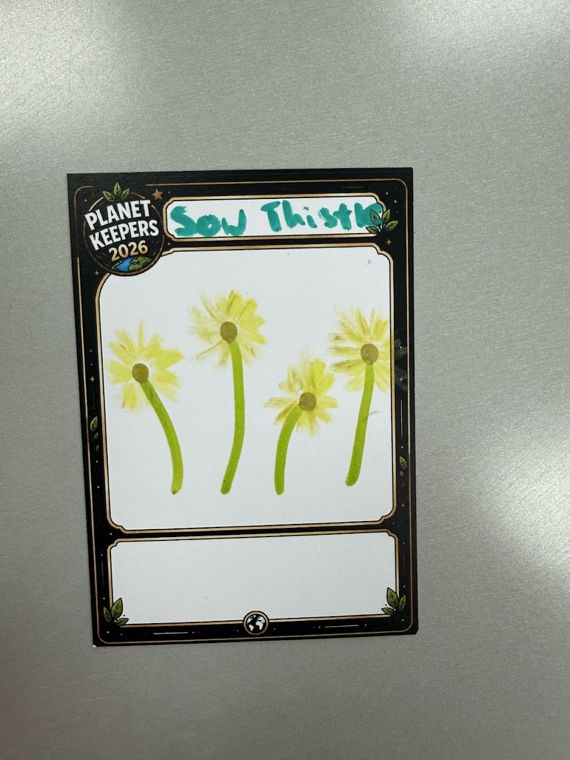 Student-designed Planet Keepers trading card 107