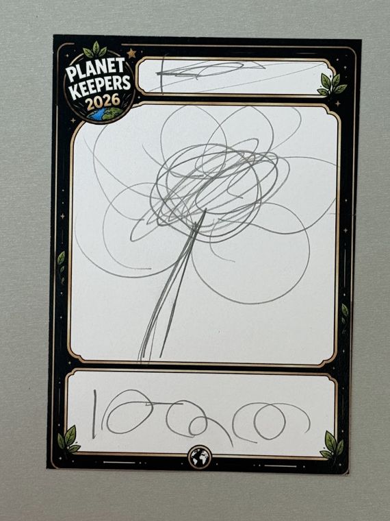 Student-designed Planet Keepers trading card 30