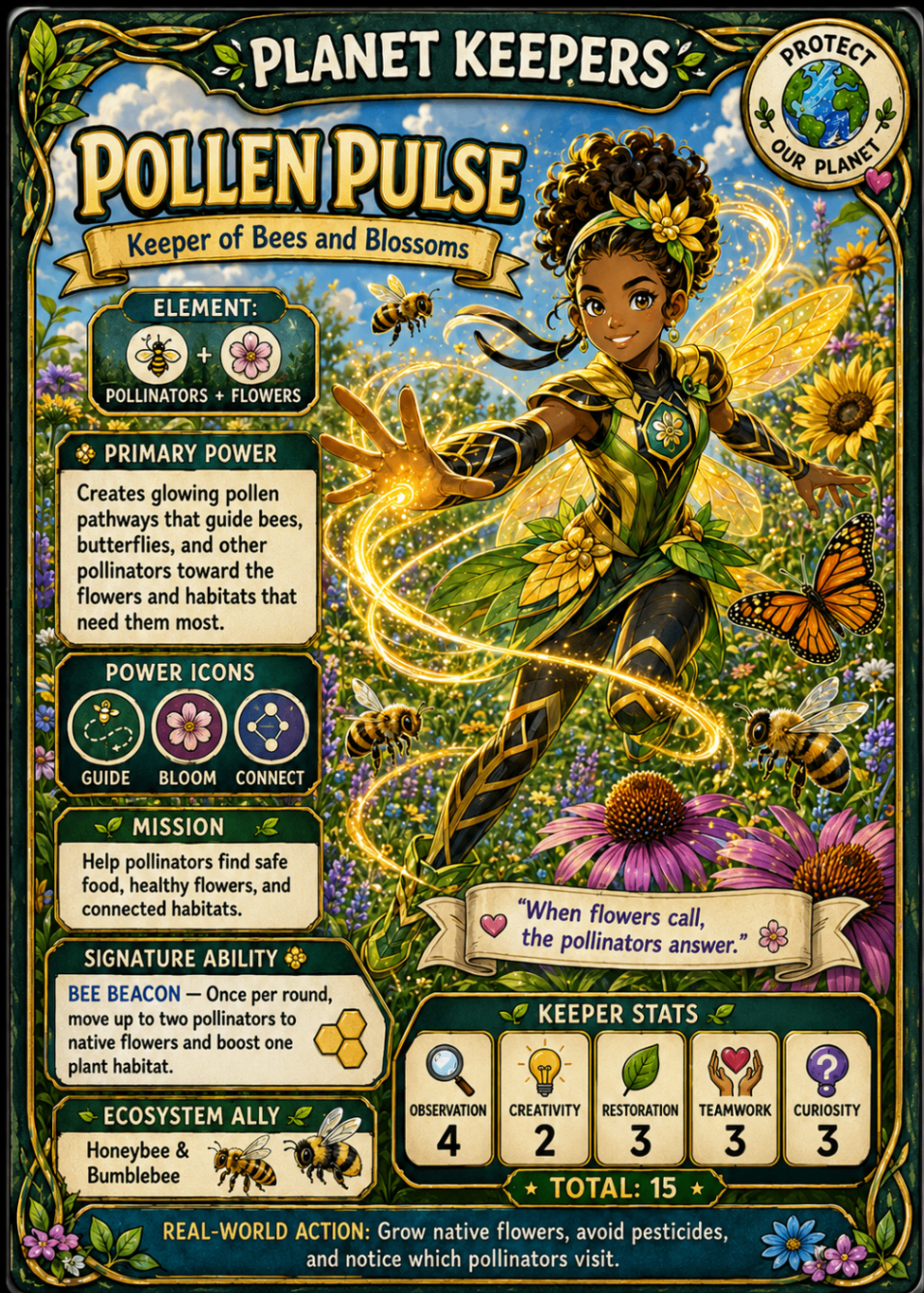 Pollen Pulse Planet Keepers hero card
