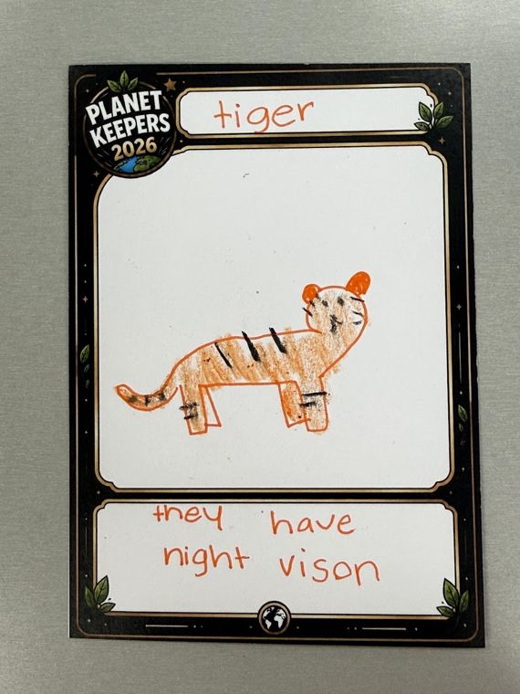 Student-designed Planet Keepers trading card 19