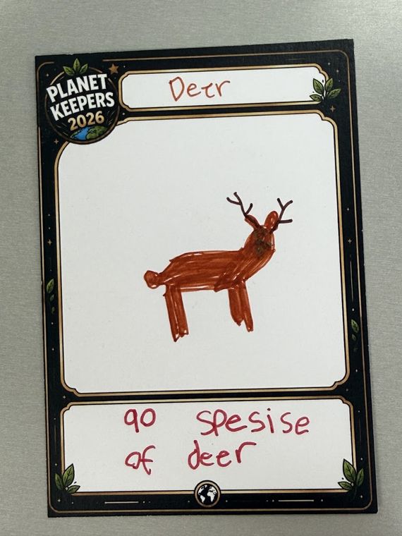 Student-designed Planet Keepers trading card 97