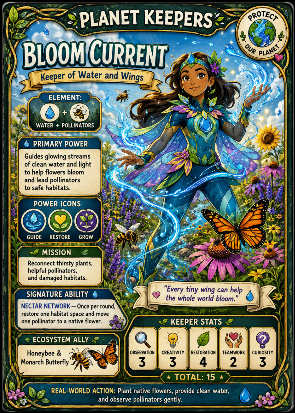 Bloom Current Planet Keepers hero card