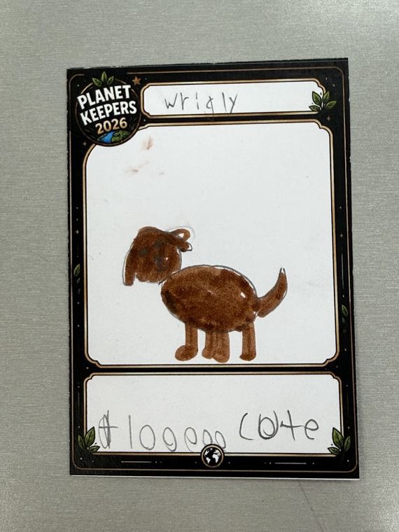Student-designed Planet Keepers trading card 84