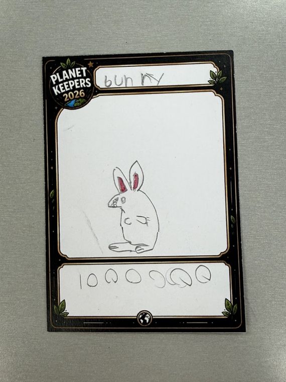 Student-designed Planet Keepers trading card 27