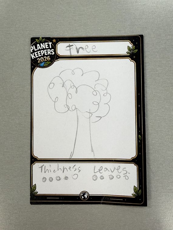 Student-designed Planet Keepers trading card 35