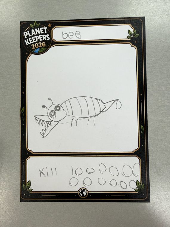Student-designed Planet Keepers trading card 82
