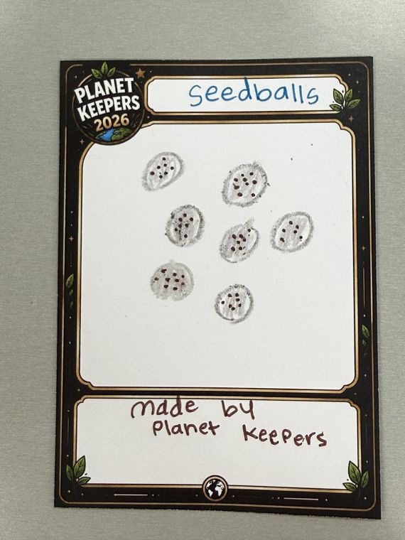 Student-designed Planet Keepers trading card 136