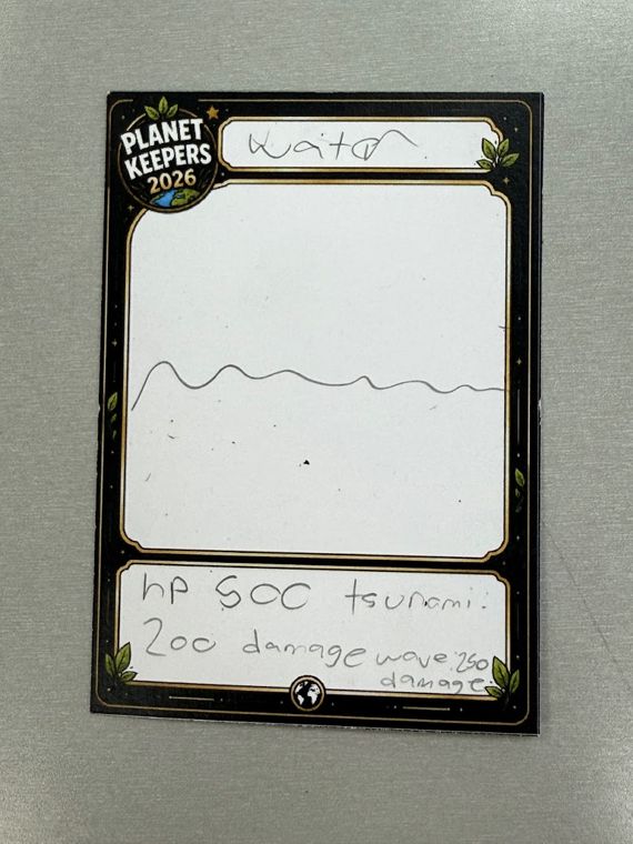 Student-designed Planet Keepers trading card 55