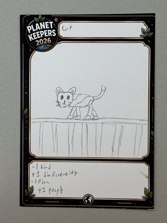 Student-designed Planet Keepers trading card 101
