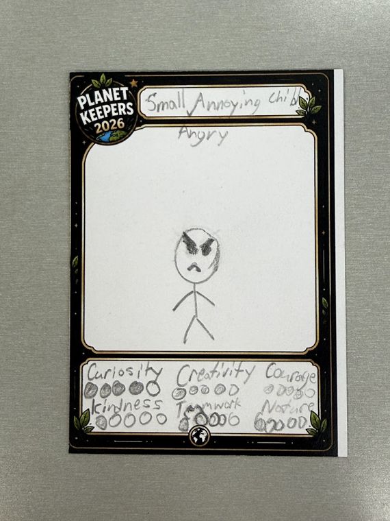 Student-designed Planet Keepers trading card 75