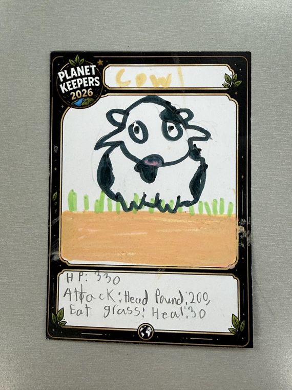 Student-designed Planet Keepers trading card 129