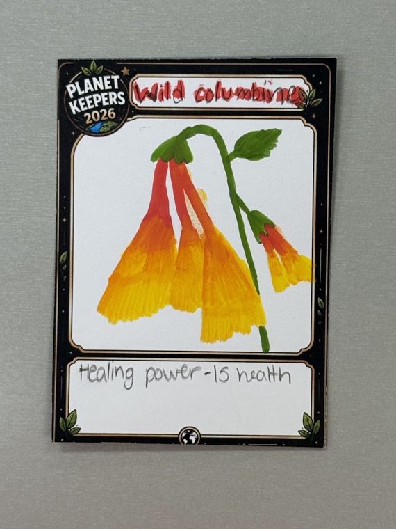 Student-designed Planet Keepers trading card 134