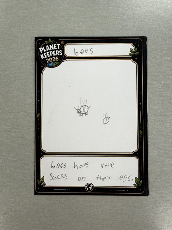 Student-designed Planet Keepers trading card 137