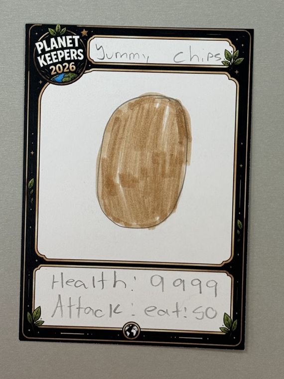 Student-designed Planet Keepers trading card 103