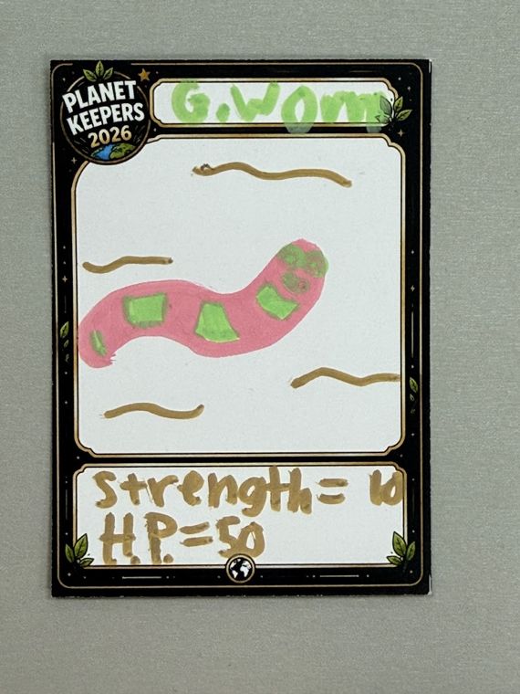 Student-designed Planet Keepers trading card 157