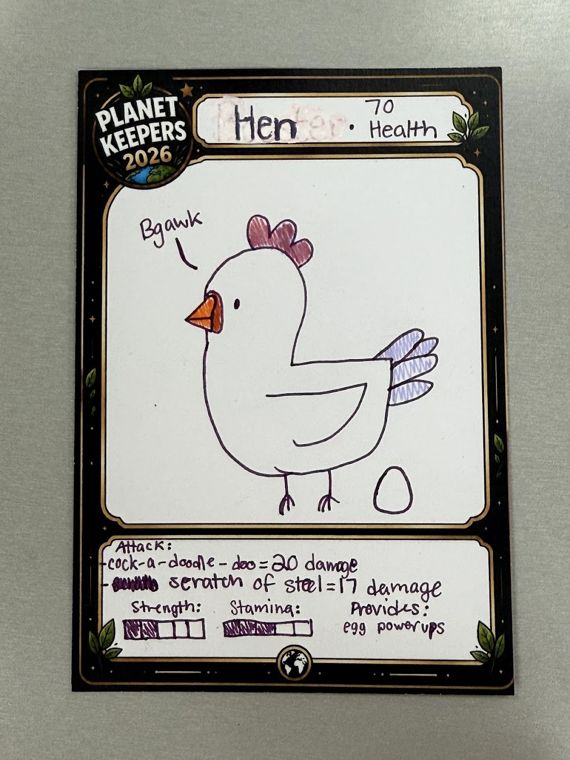 Student-designed Planet Keepers trading card 117