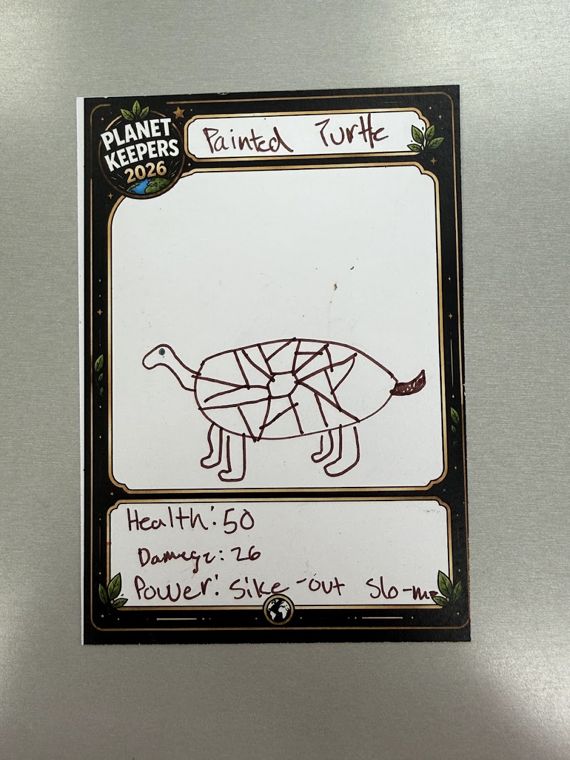 Student-designed Planet Keepers trading card 102