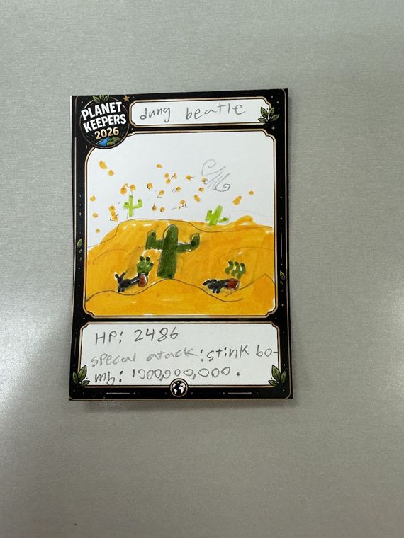 Student-designed Planet Keepers trading card 89