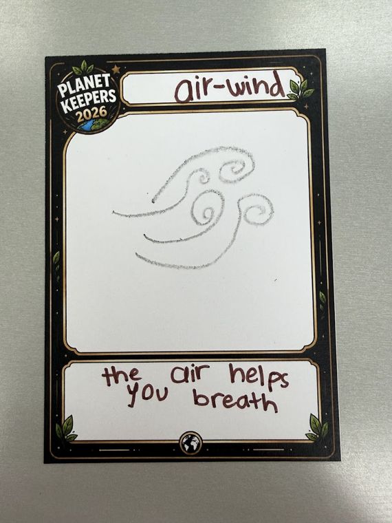 Student-designed Planet Keepers trading card 73