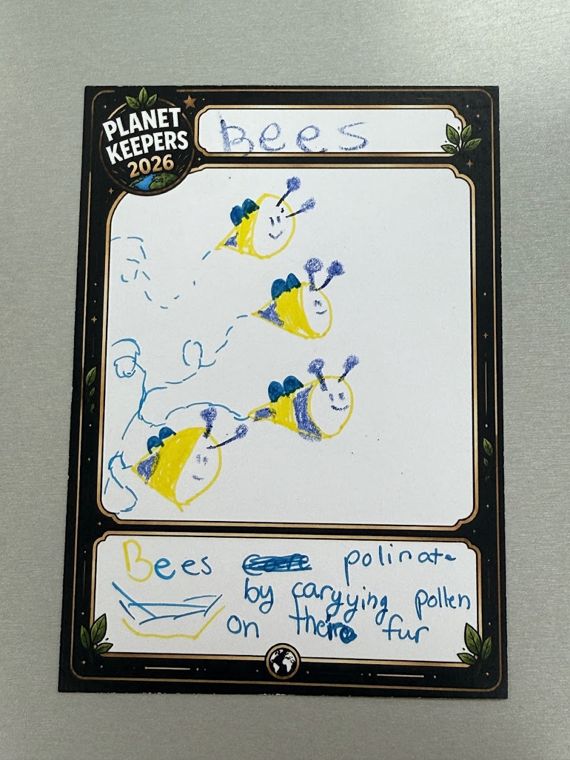 Student-designed Planet Keepers trading card 32