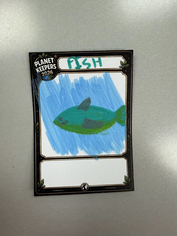 Student-designed Planet Keepers trading card 104