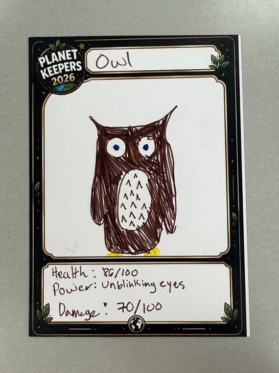 Student-designed Planet Keepers trading card 116