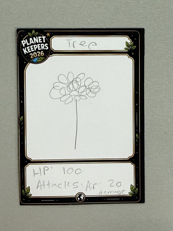 Student-designed Planet Keepers trading card 156