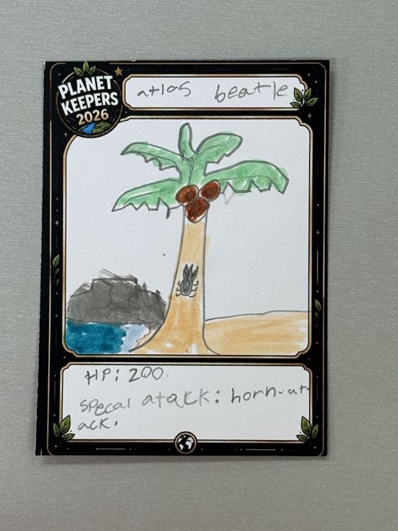 Student-designed Planet Keepers trading card 50