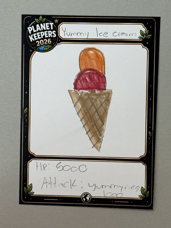 Student-designed Planet Keepers trading card 61