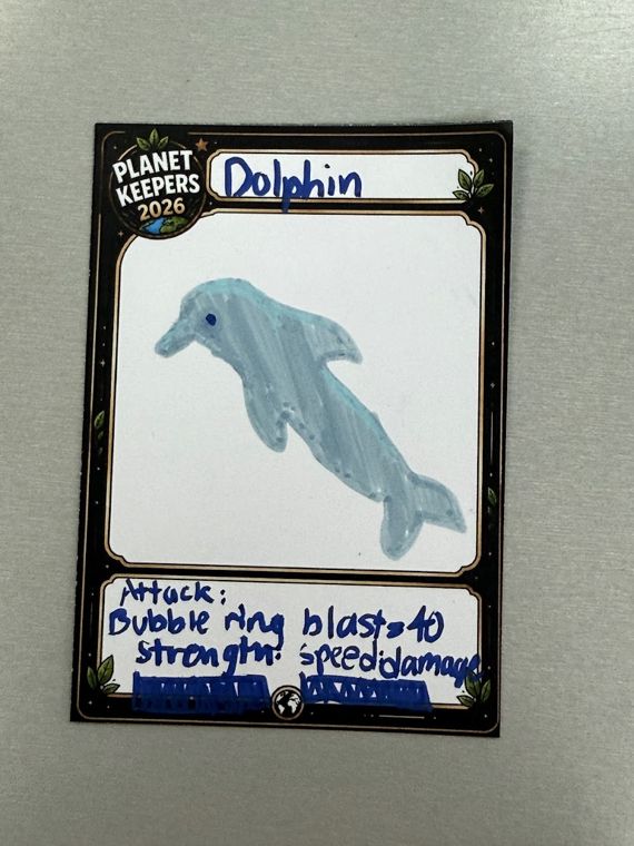 Student-designed Planet Keepers trading card 40