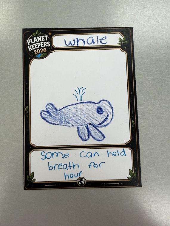 Student-designed Planet Keepers trading card 29