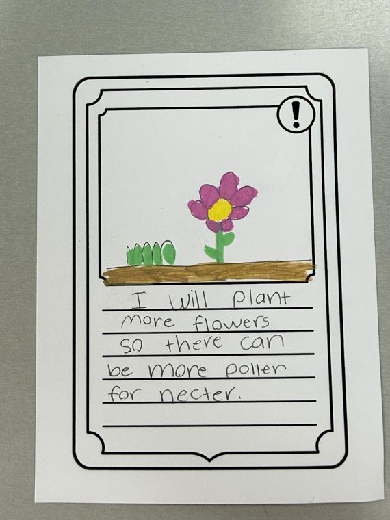 Student-designed Planet Keepers trading card 31