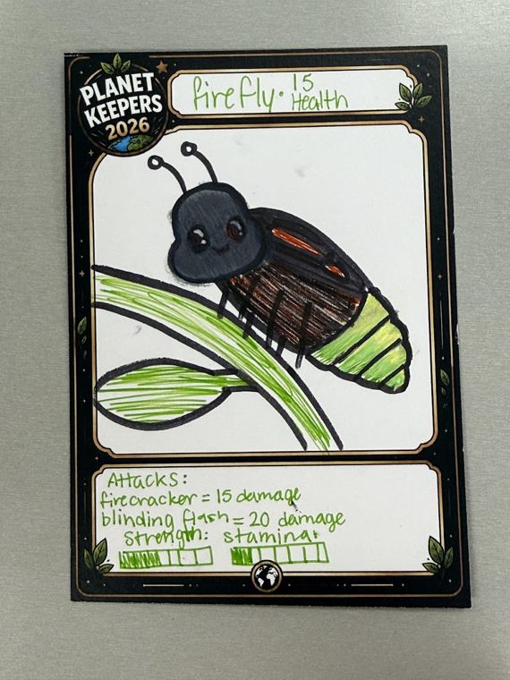 Student-designed Planet Keepers trading card 158