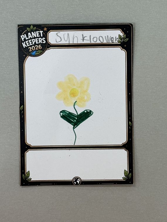 Student-designed Planet Keepers trading card 42