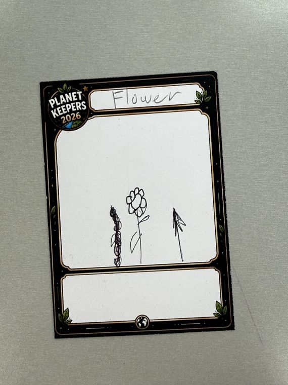 Student-designed Planet Keepers trading card 111