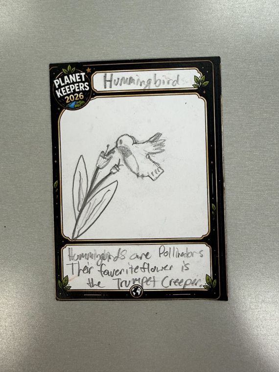 Student-designed Planet Keepers trading card 3
