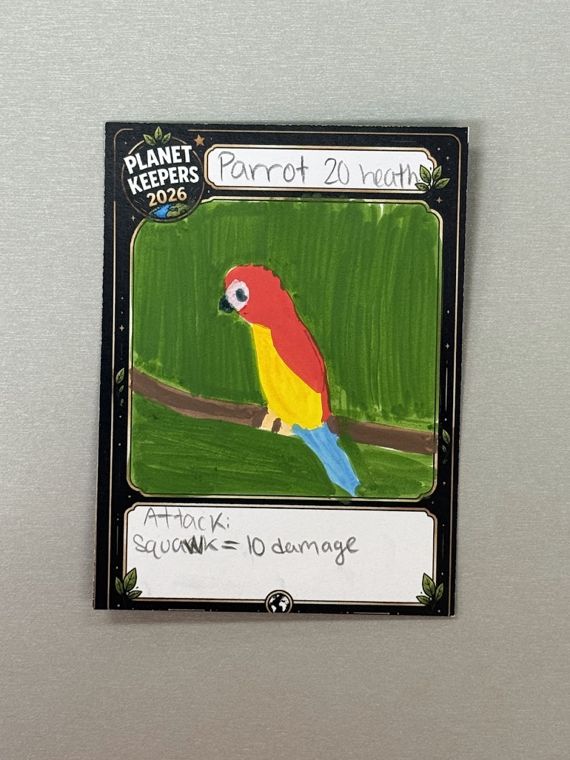 Student-designed Planet Keepers trading card 148