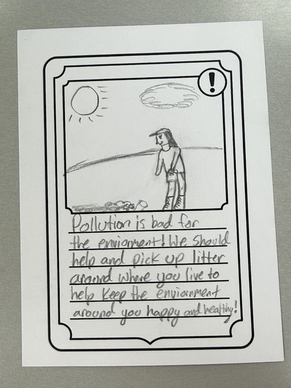 Student-designed Planet Keepers trading card 155