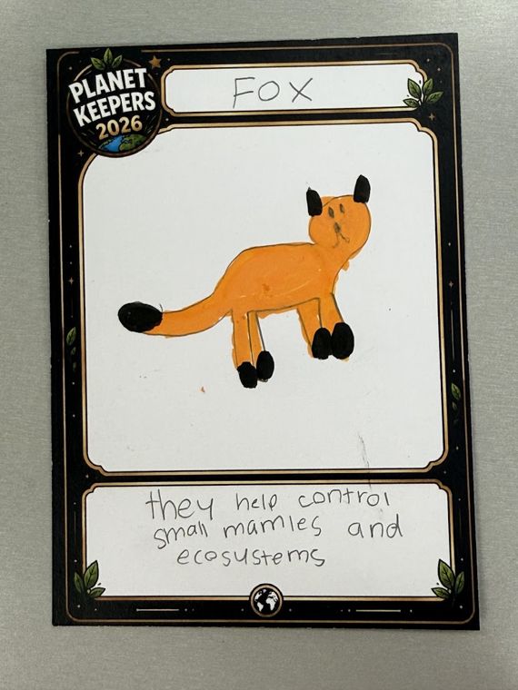 Student-designed Planet Keepers trading card 41