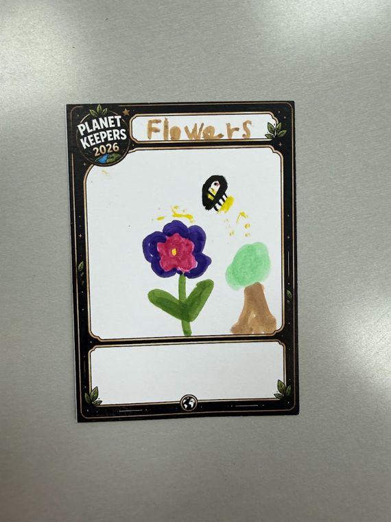 Student-designed Planet Keepers trading card 54