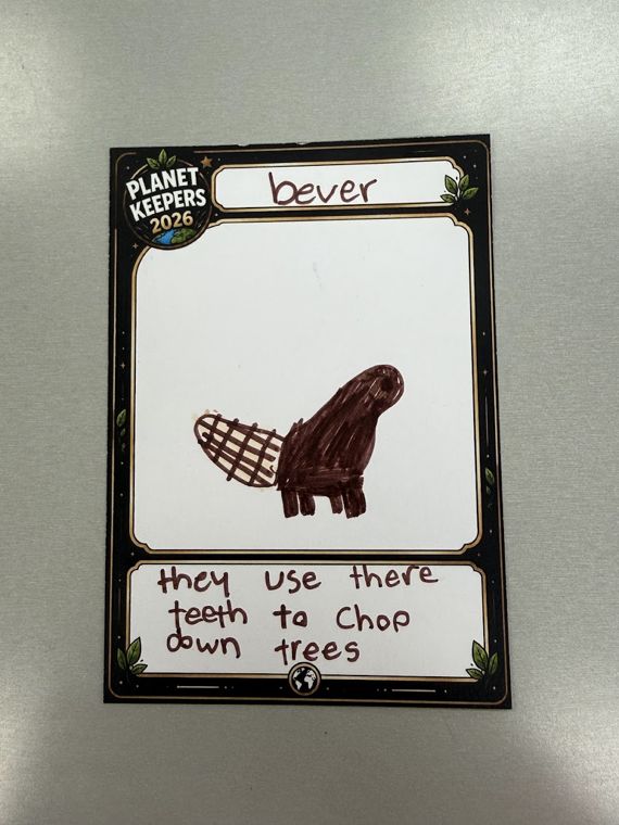 Student-designed Planet Keepers trading card 86