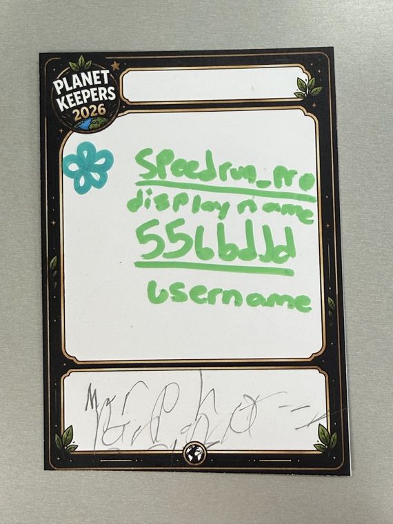 Student-designed Planet Keepers trading card 4
